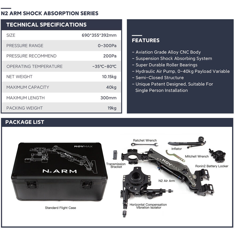 MOVMAX N2 Air Arm Stabilizasyon Kolu