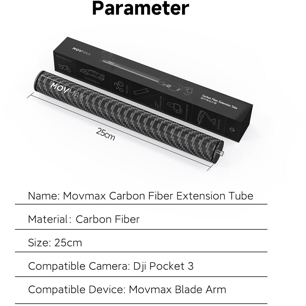 MOVMAX Karbon Fiber Uzatma Borusu