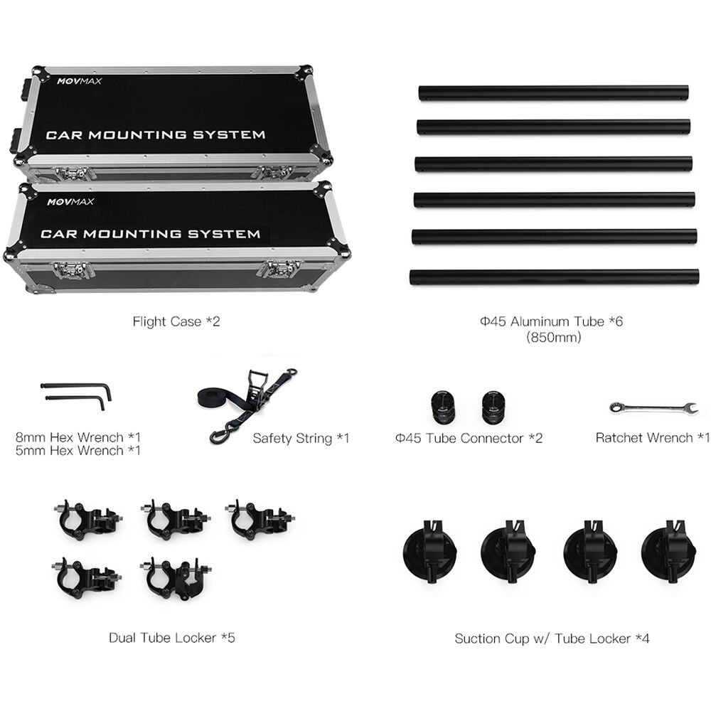 MOVMAX Φ45mm Araç Montaj Sistemi Pro Kit