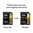 LEXAR 128GB Professional 2000x SDXC UHS-II Hafıza Kartı (V90, U3)