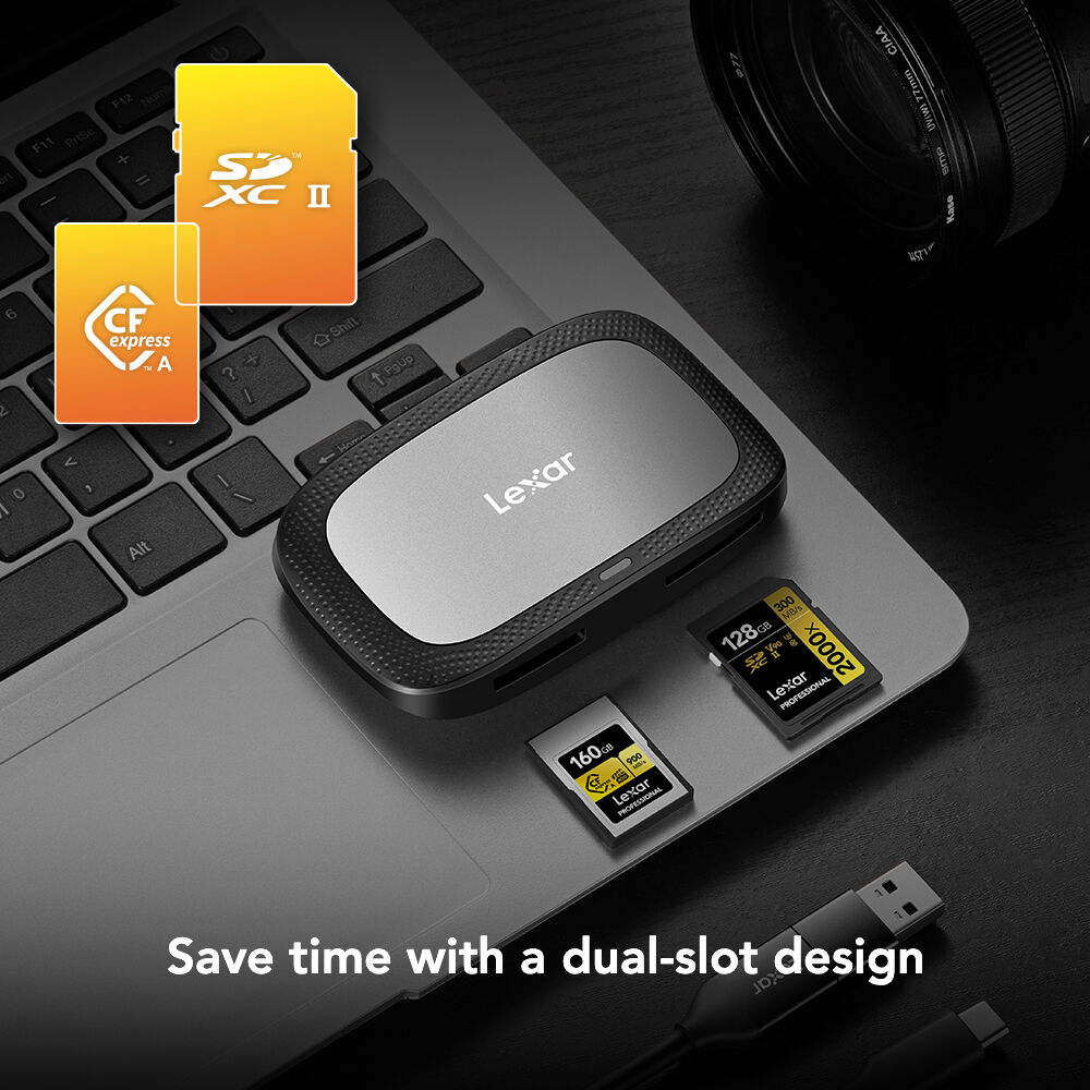 LEXAR CFexpress Type A / SD UHS-II USB-C Kart Okuyucu