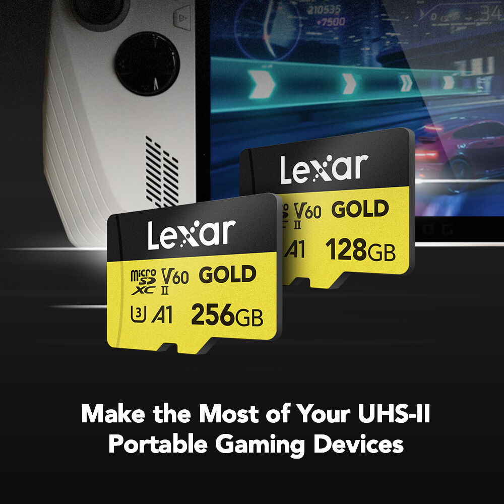 LEXAR 256GB GOLD Serisi microSDXC UHS-II Hafıza Kartı (V60)