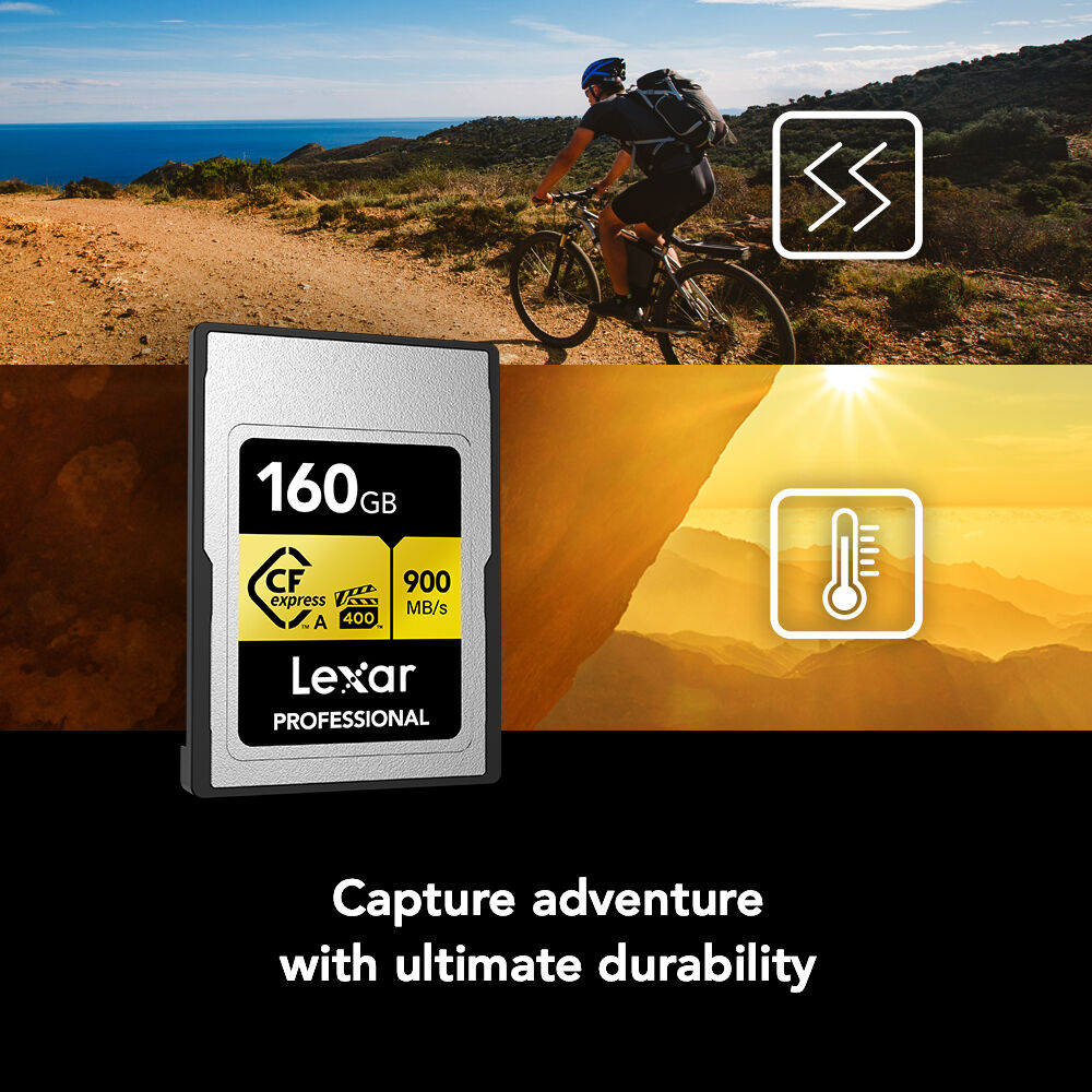 LEXAR 160GB Professional GOLD CFexpress Type A Hafıza Kartı