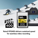LEXAR 160GB Professional GOLD CFexpress Type A Hafıza Kartı