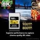 LEXAR 160GB Professional GOLD CFexpress Type A Hafıza Kartı