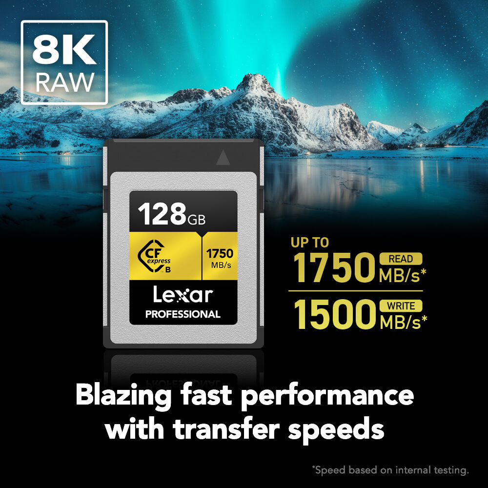 LEXAR 128GB Professional CFexpress Type B Hafıza Kartı