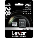 LEXAR 128GB SILVER Plus microSDXC Hafıza Kartı (UHS-I, V30)