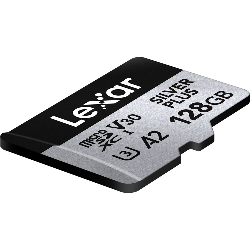 LEXAR 128GB SILVER Plus microSDXC Hafıza Kartı (UHS-I, V30)