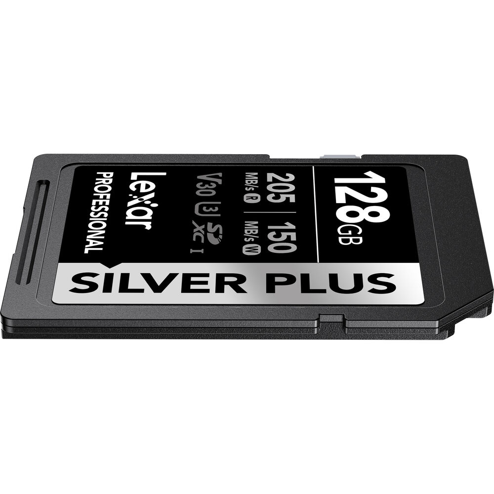 LEXAR 128GB SILVER Plus SDXC Hafıza Kartı (UHS-I, V30)
