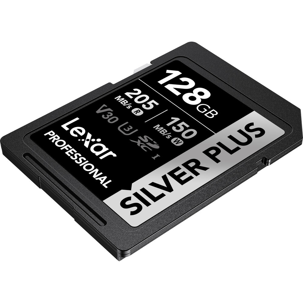 LEXAR 128GB SILVER Plus SDXC Hafıza Kartı (UHS-I, V30)