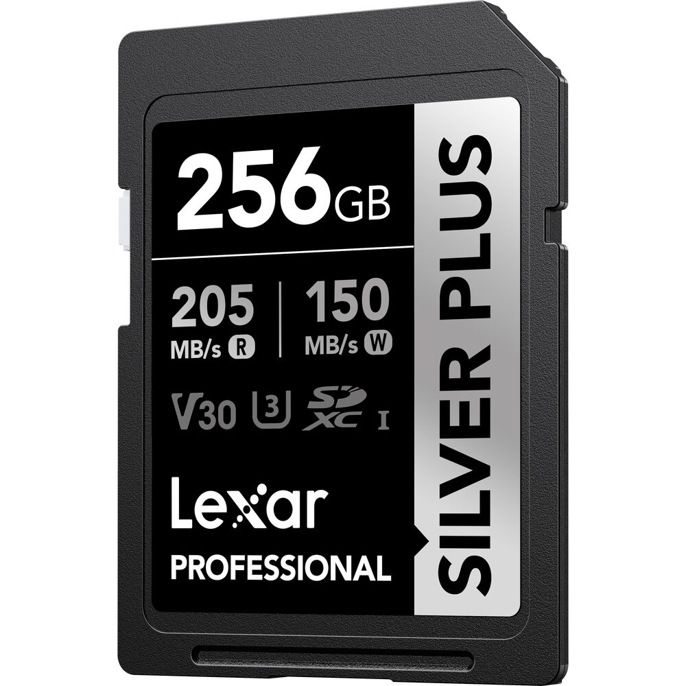LEXAR 256GB SILVER Plus SDXC Hafıza Kartı (UHS-I, V30)