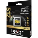 LEXAR 512GB GOLD CFexpress Type B Hafıza Kartı
