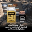 LEXAR 512GB ARMOR GOLD SDXC Hafıza Kartı (V60)