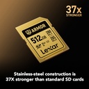 LEXAR 512GB ARMOR GOLD SDXC Hafıza Kartı (V60)