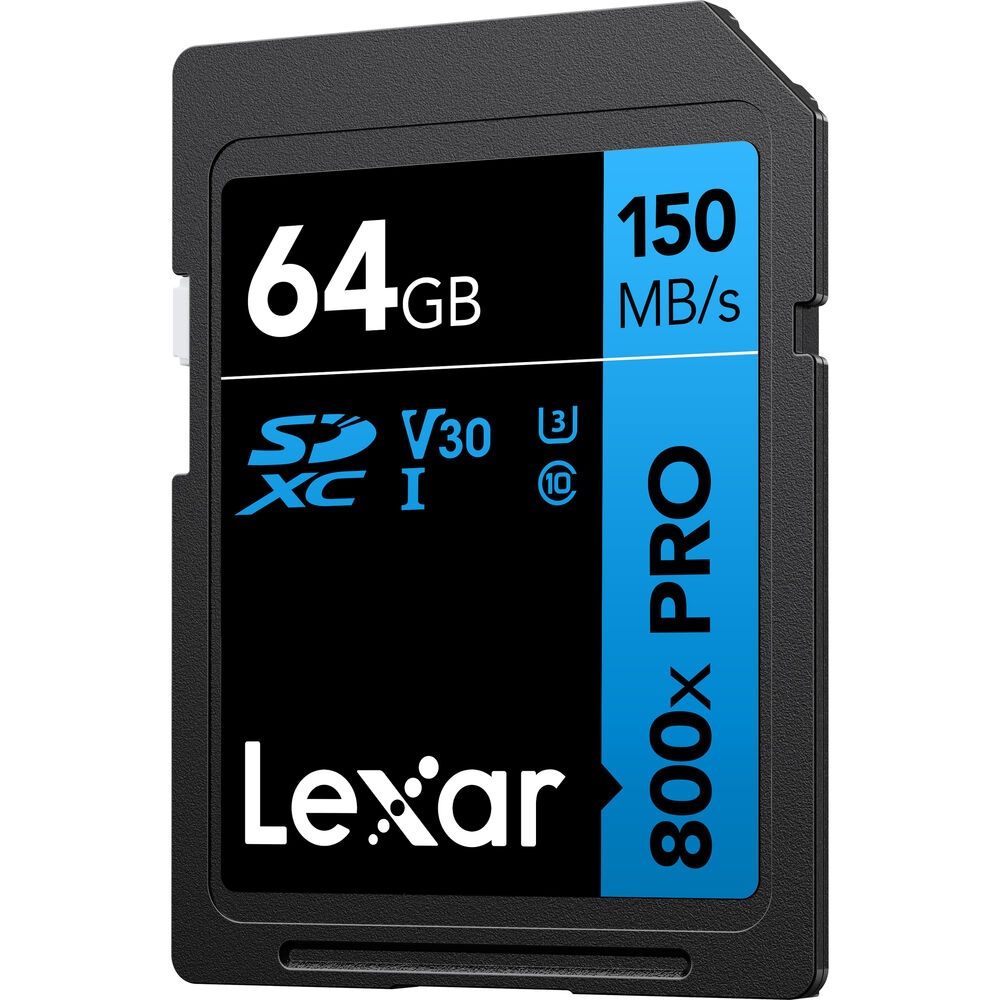 LEXAR 64GB SDXC Hafıza Kartı (V30)
