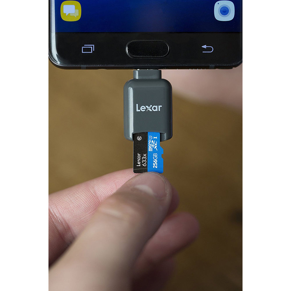 LEXAR 256GB 633x microSDXC Hafıza Kartı (SD Adaptörlü, UHS-I, V30)