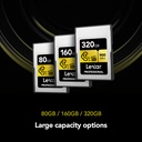 LEXAR 320GB GOLD CFexpress Type A Hafıza Kartı