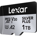 LEXAR 1TB SILVER Plus microSDXC Hafıza Kartı (Adaptörlü, UHS-I, V30)