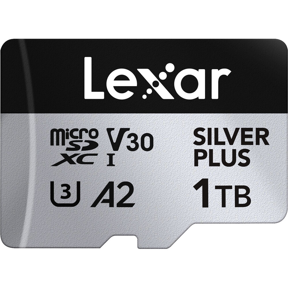 LEXAR 1TB SILVER Plus microSDXC Hafıza Kartı (Adaptörlü, UHS-I, V30)