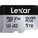 LEXAR 1TB SILVER Plus microSDXC Hafıza Kartı (Adaptörlü, UHS-I, V30)