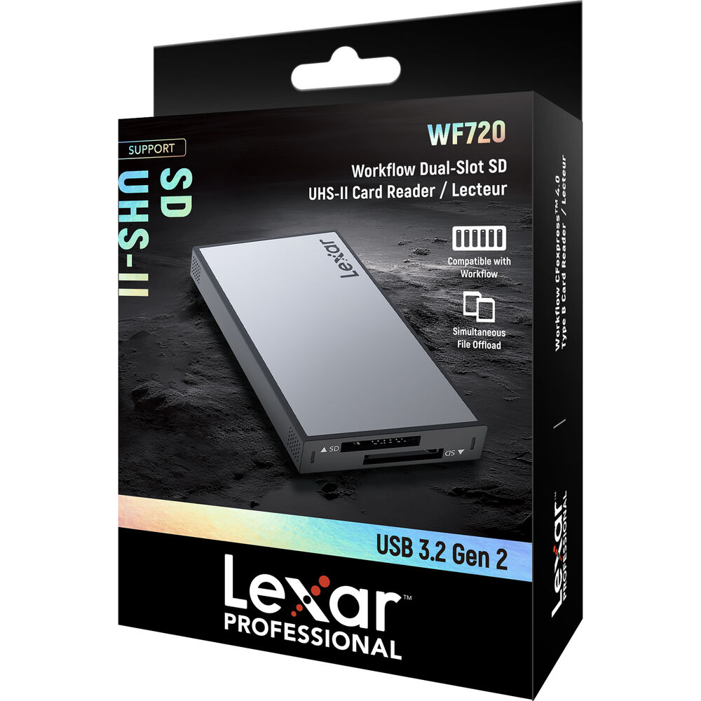LEXAR Professional Workflow SD UHS-II Kart Okuyucu (Çift Yuvalı, USB-C)