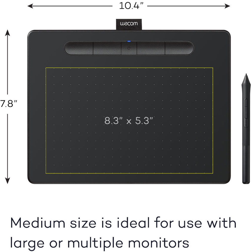 Wacom Intuos Grafik Tablet MEDIUM CTL-6100K-B