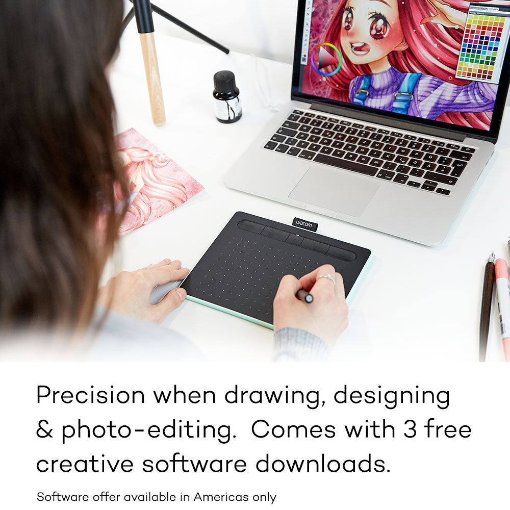 Wacom Intuos Grafik Tablet SMALL CTL-4100WLK-M MANGA EDITION