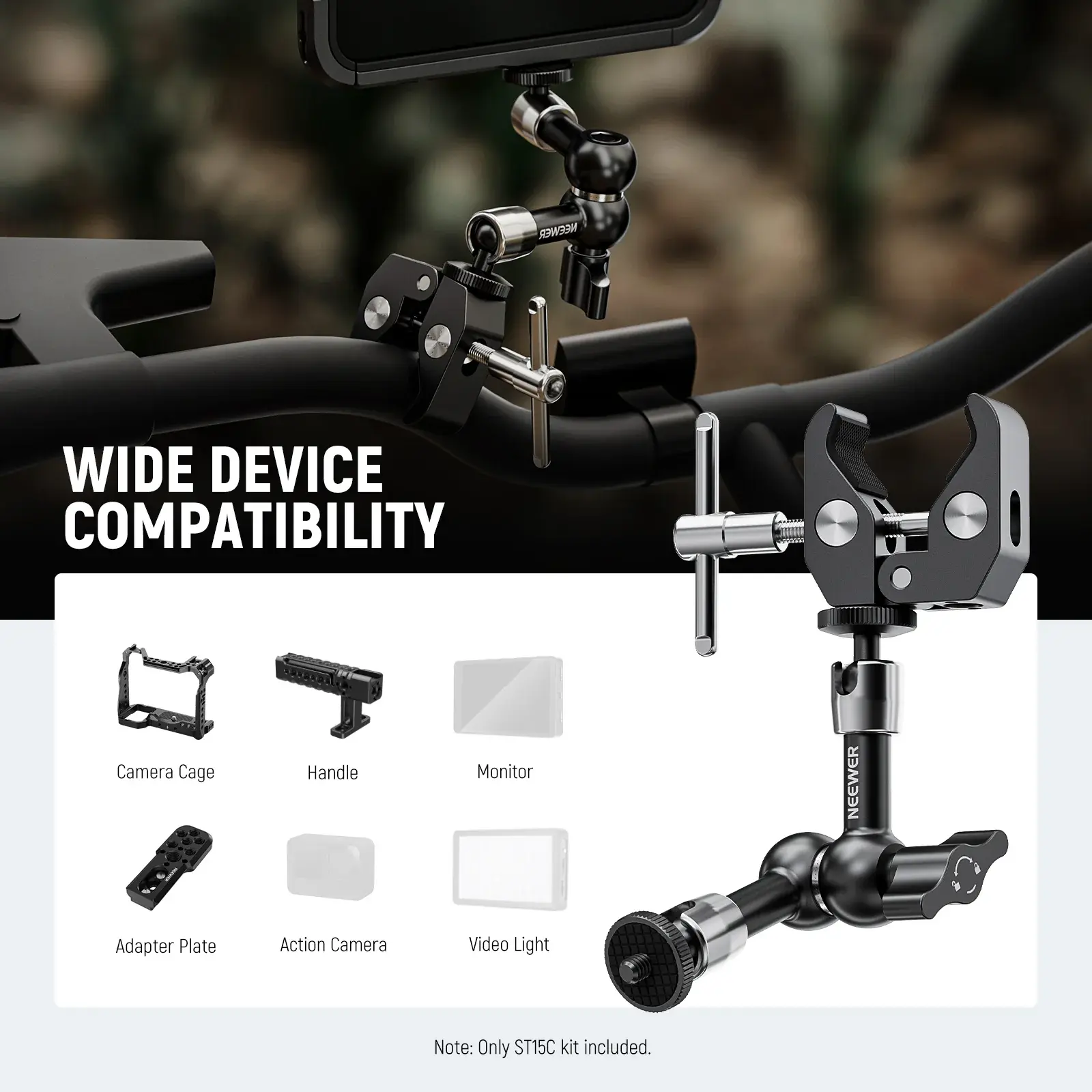NEEWER ST15C Profesyonel Ayarlanabilir Magic Arm