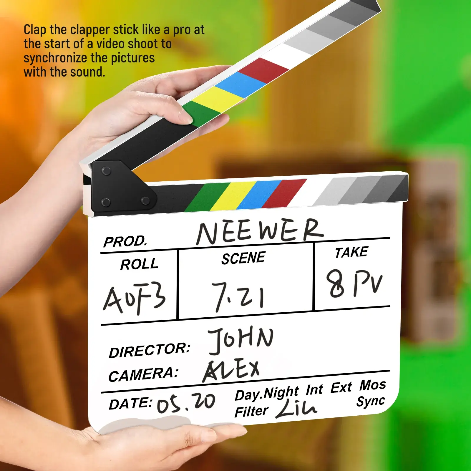 NEEWER Yönetmen Film Klaketi (30x25cm)