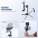 NEEWER PA002 Alüminyum Alaşımlı Döndürülebilir Akıllı Telefon Tripod Adaptörü