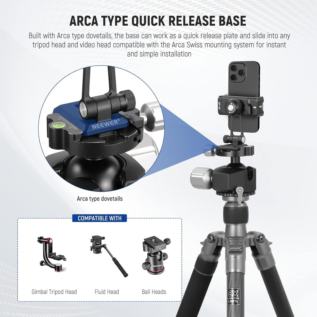 NEEWER SP-02 Akıllı Telefon Tutucu Tripod Montaj Adaptörü