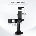 NEEWER SP-08 Metal Telefon Tripod Montaj Adaptörü (Çift Telefon Tutuculu)