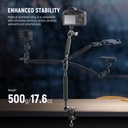 NEEWER UA057 22\'\' (55 cm) Mafsallı Magic Arm Süper Kelepçe ve Telefon Tutucu Kiti