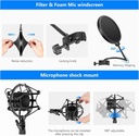 Neewer NW-700 Pro Condenser Microphone and Monitor Headphones 7-in-1 Kit
