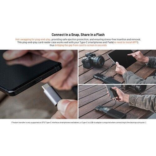 PGYTECH CFexpress CreateMate Card Reader Type A/SD(Moss Green)