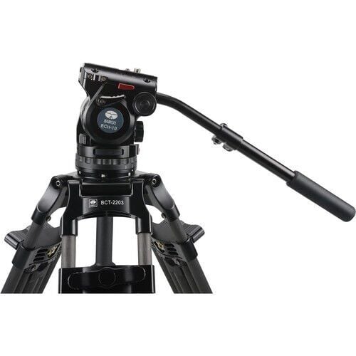 Sirui BCT‑2203+BCH‑10 Profesyonel Karbon Fiber Video Tripod Kiti