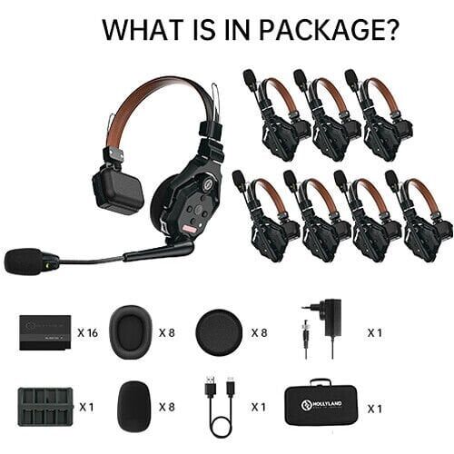 Hollyland Solidcom C1 PRO-8S Profesyonel Kablosuz Intercom Sistemi (8 Kullanıcı)