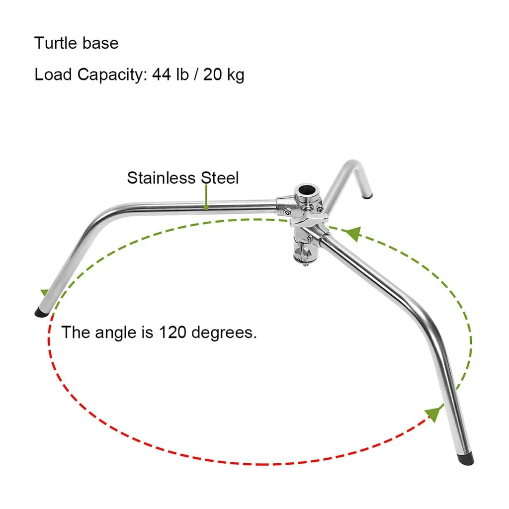 GVM C360 320cm C-Stand & Grip Arm Kit(225cm) (Çelik)