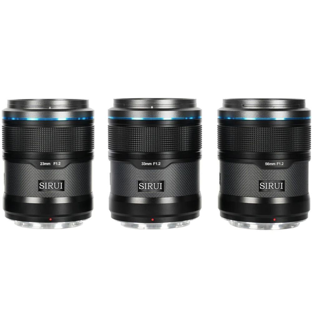 Sirui Sniper F1.2 APS-C Autofocus Fujifilm X Mount 3'lü Lens Kiti (Siyah)