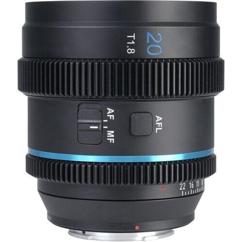 Sirui 20mm T1.8 1.33X S35 Auto-Focus Anamorfik Lens (X Mount, Mavi Flare)