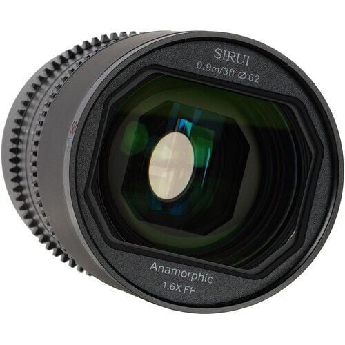Sirui Saturn 50mm T2.9 1.6x Full-Frame Karbon Fiber Anamorfik Lens (E Mount, Mavi Flare)