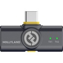 Hollyland LARK M2 DUO USB‑C Mobil Kablosuz Yaka Mikrofon Seti