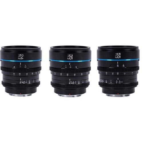 Sirui Night Walker T1.2 S35 Fujifilm X Mount Cine Prime 3'lü Lens Kit