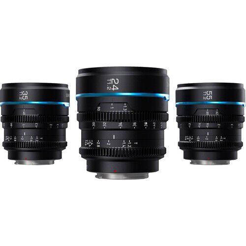 Sirui Night Walker T1.2 S35 Fujifilm X Mount Cine Prime 3'lü Lens Kit