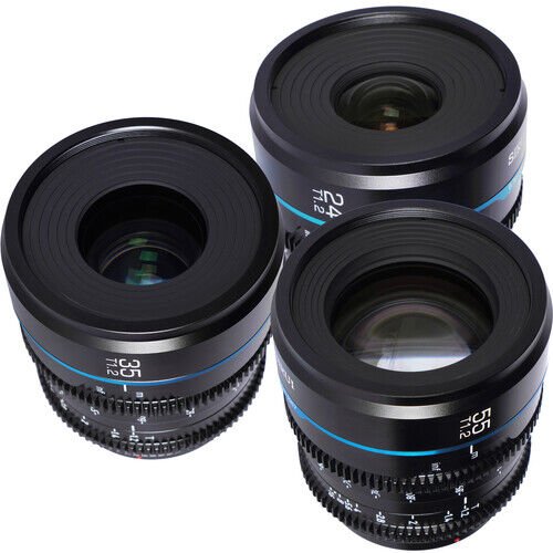 Sirui Night Walker T1.2 S35 Sony E Mount Cine Prime 3'lü Lens Kit