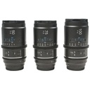 Sirui Astra Series AF T1.8 1.33x Full Frame Blue Flares Anamorphic Nikon Z Mount 3'lü Lens Kit