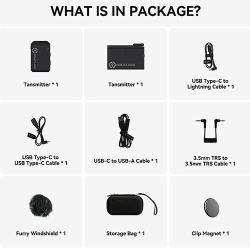 Hollyland LARK MAX Solo Wireless Microphone System