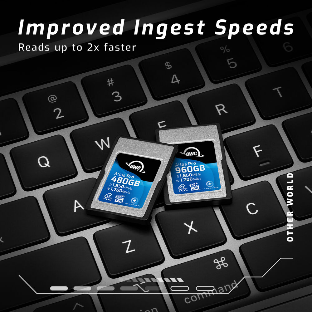 OWC 480GB Atlas Pro CFexpress Type A Cards - VPG 200