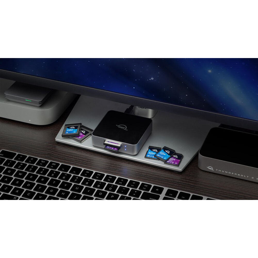 OWC USB-C Dual-slot CFexpress Type B and SDXC UHS-II Card Reader