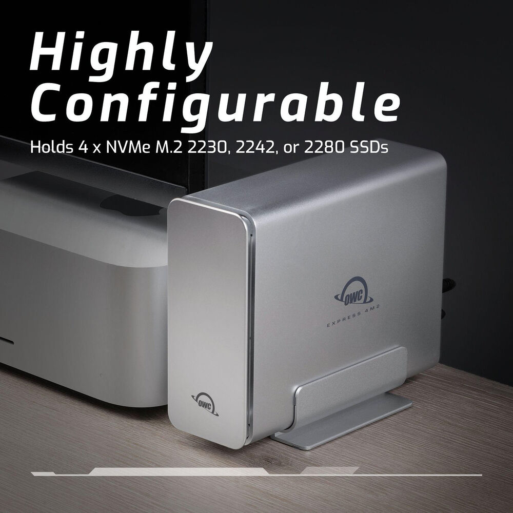 OWC Express 4M2 4-Bay USB4 External SSD Enclosure